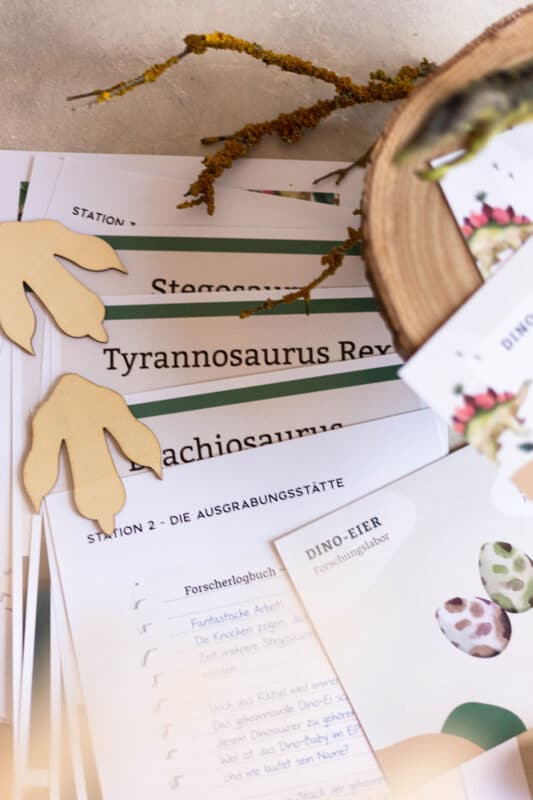 Dino Geburtstag: 25 einfache Ideen für Einladung, Deko, Spiele, Schatzsuche und Kuchen 54 54 Dino Schatzsuche zum Ausdrucken
