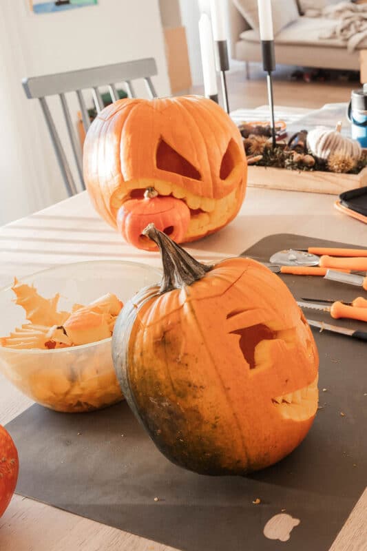Kürbis schnitzen: coole Vorlagen für deine Halloween-Deko 12 12 Kuerbis schnitzen zu Halloween mit Vorlage 2