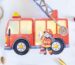 Feuerwehr Laterne basteln: mit Vorlage und einem Milchkarton