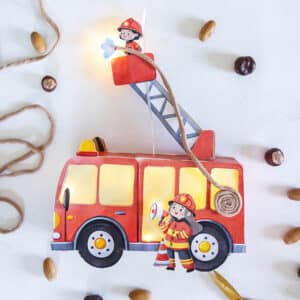 Feuerwehr Laterne basteln