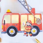 Feuerwehr Laterne basteln
