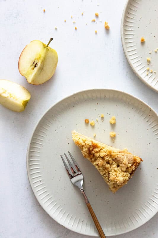 Omas Apfelkuchen mit Streusel: saftiges Rezept mit einfachem Rührteig 13 13 Apfelkuchenstück