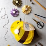 Bienen Laterne basteln