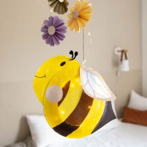 Bienen Laterne basteln