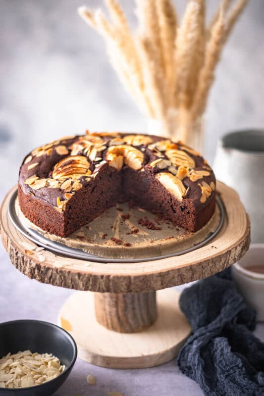 Schoko-Apfelkuchen: saftig, luftig und einfach gemacht 1 1 Einfacher und saftiger Schoko Apfelkuchen