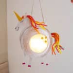 Einhorn Laterne basteln