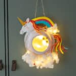 Einhorn Laterne basteln